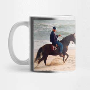 Bill Clinton riding a horse Mug